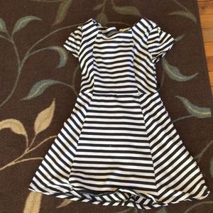 A black and white dress